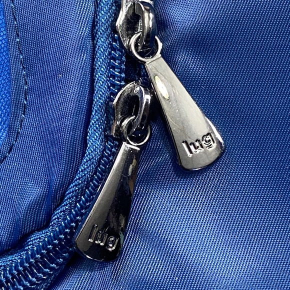 NEW Lug Puddle Jumper Overnight Gym Bag Blue Quilted Nylon Adjustable Strap - Picture 5 of 13